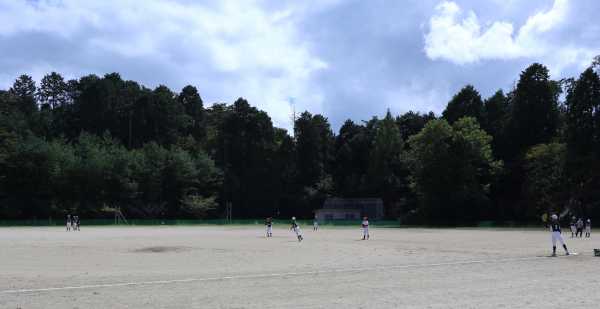 ふたば少年野球クラブの練習風景